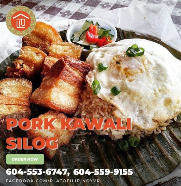 Pork Kawali Silog